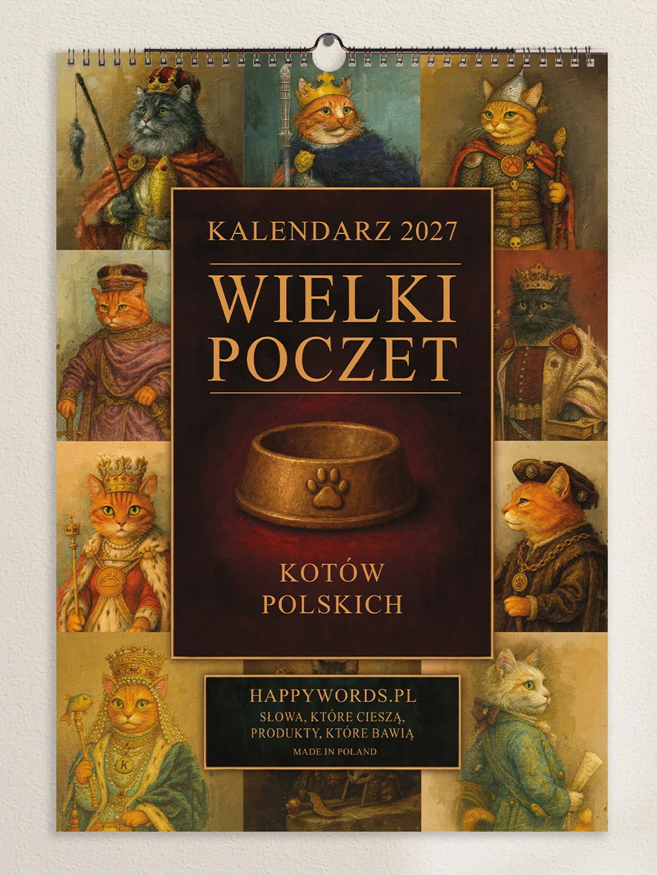 Kalendarz ścienny POCZET KOTÓW I KOCIĄT POLSKICH I 2027